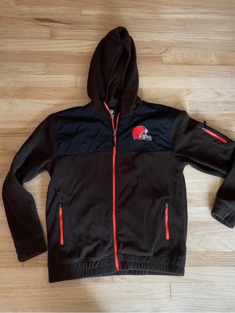 NFL Cleveland Browns Fleece Zip Up Hoodie